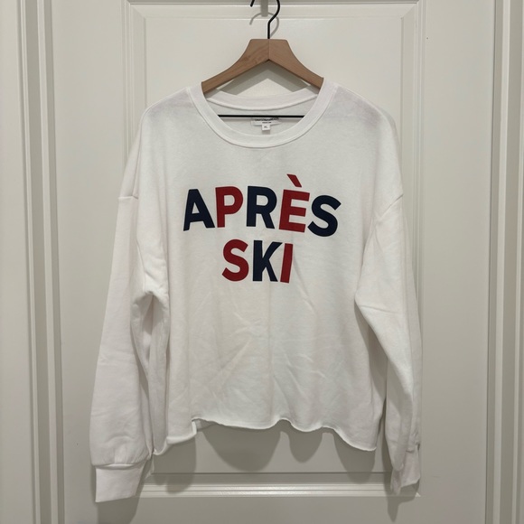 NWT Greyson Threads Apres Ski White Pullover Crewneck Sweatshirt Top XL - Picture 3 of 10